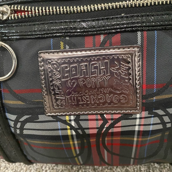 Coach Poppy Tartan Plaid Tote - Picture 2 of 10